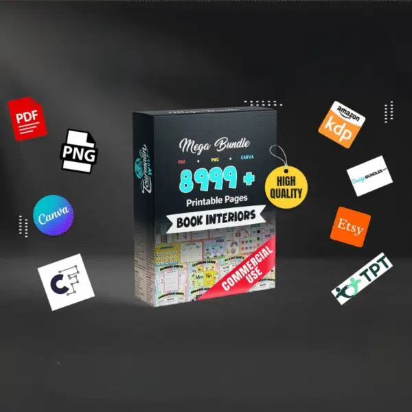 Over 8,999 Printable Pages! Fun Kids' Activities | Commercial Use for Resellers