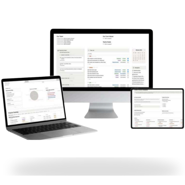 🚀 Notion Business Bundle – Organize, Plan & Grow Your Business Like a Pro!