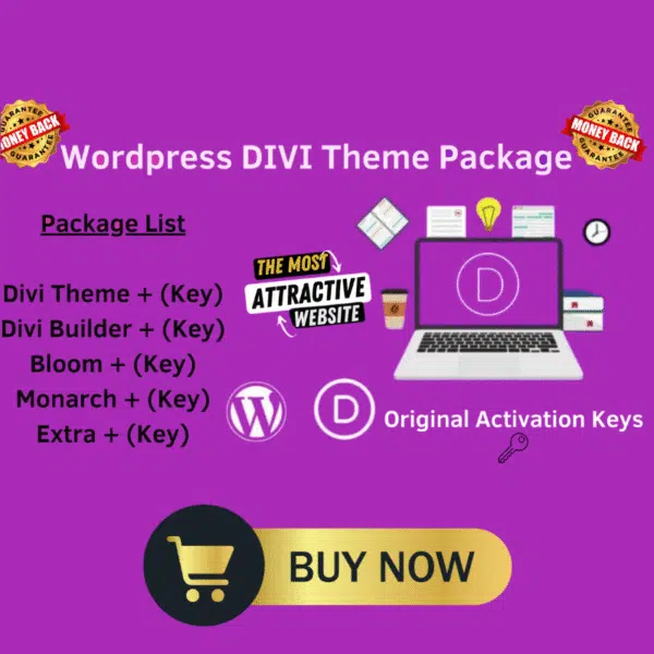 WordPress Divi Theme & Plugins Package – Lifetime Activation Keys Included!