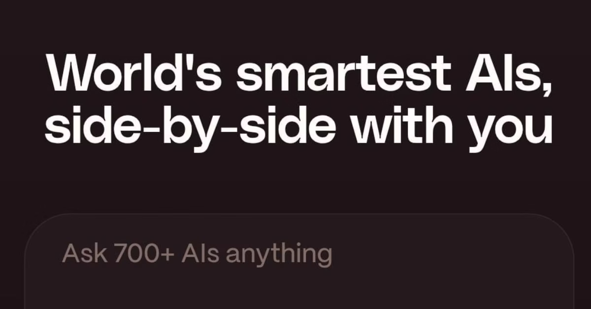 Yupp.ai all-in-one AI platform interface showing unified access to 700+ AI models