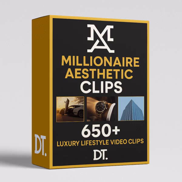 Millionaire Aesthetic’s Clips – 650+ Luxury Lifestyle Videos Bundle